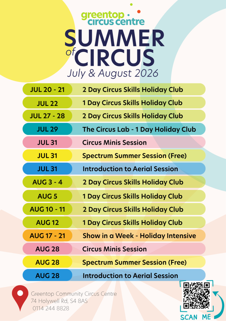 Summer of Circus Schedule