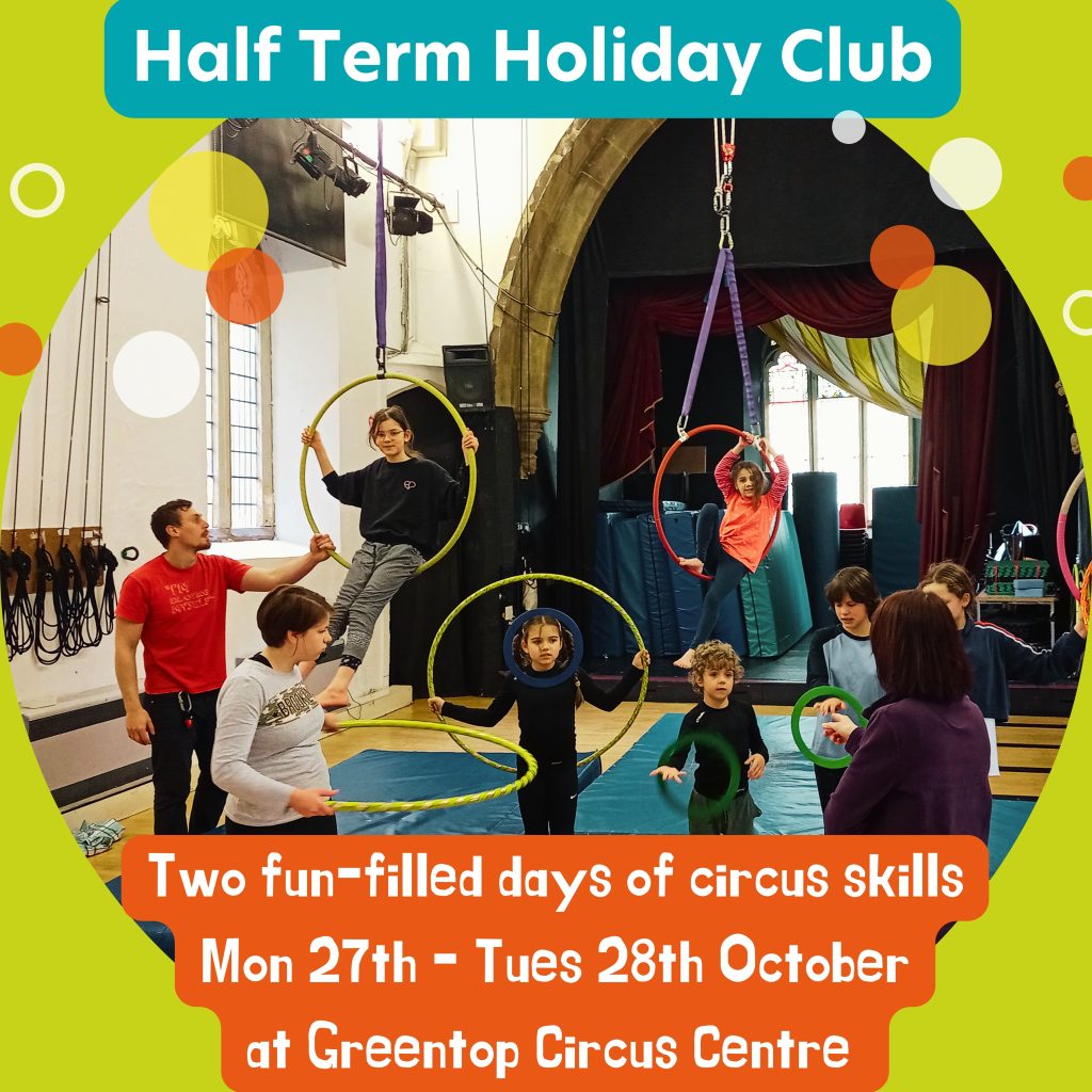 October half term holiday two day circus club