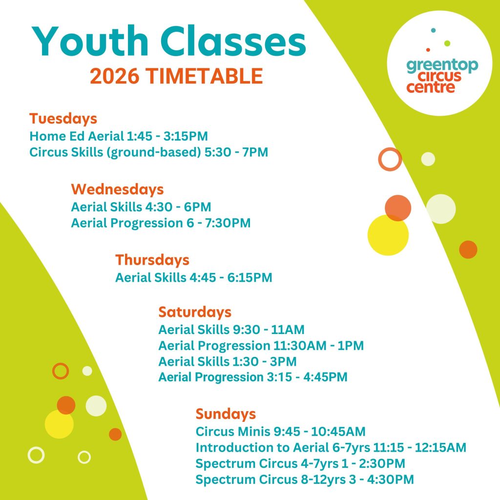 YOUTH TIMETABLE 2026