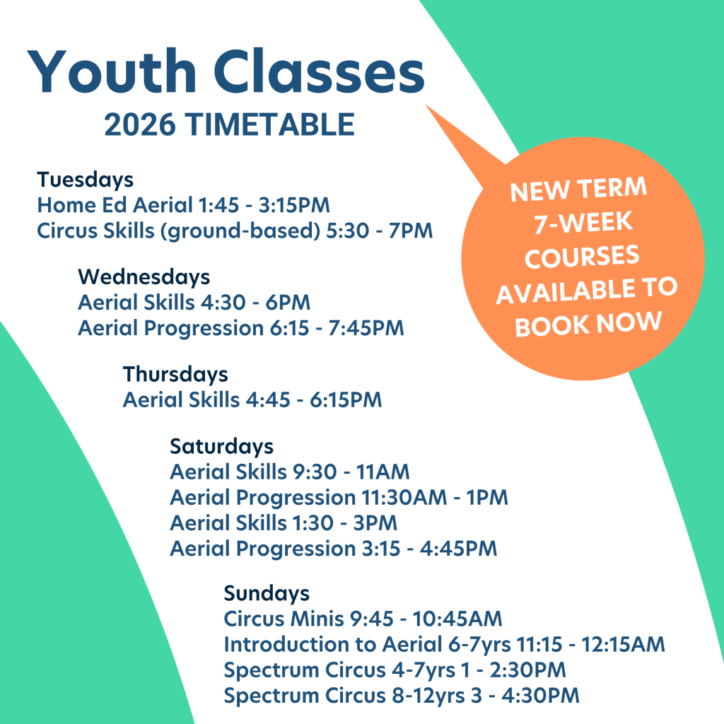 Youth classes timetable updated